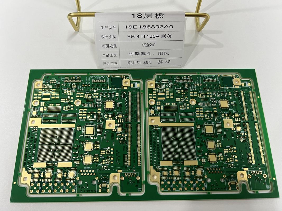 FR4 IT180 18 레이어 3+N+3 HDI PCB 보드 프로토타입 크림홀 3/3 밀리트레스 X RAY 테스트 된 HDI 빠른 회전 ENIG
