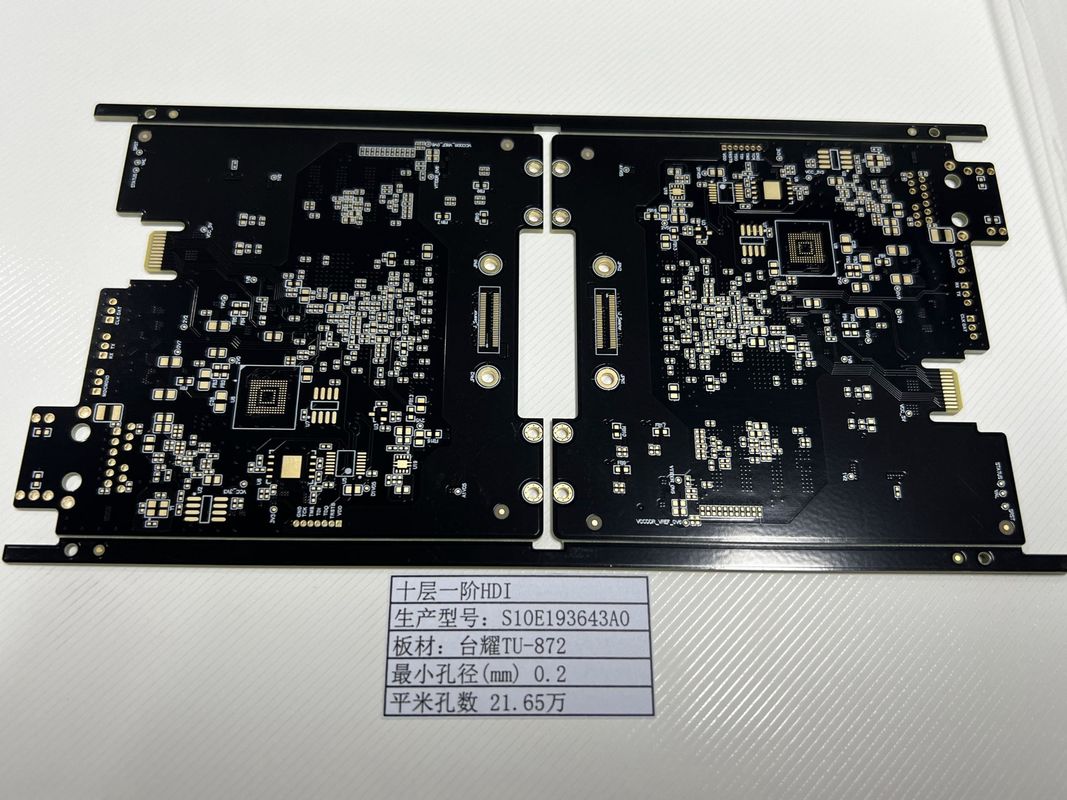 특수 램프 소켓 고밀도 인터 커넥터 PCB 보드 10 층 Tuc TU-872 1+N+1 Goldfinger 30U