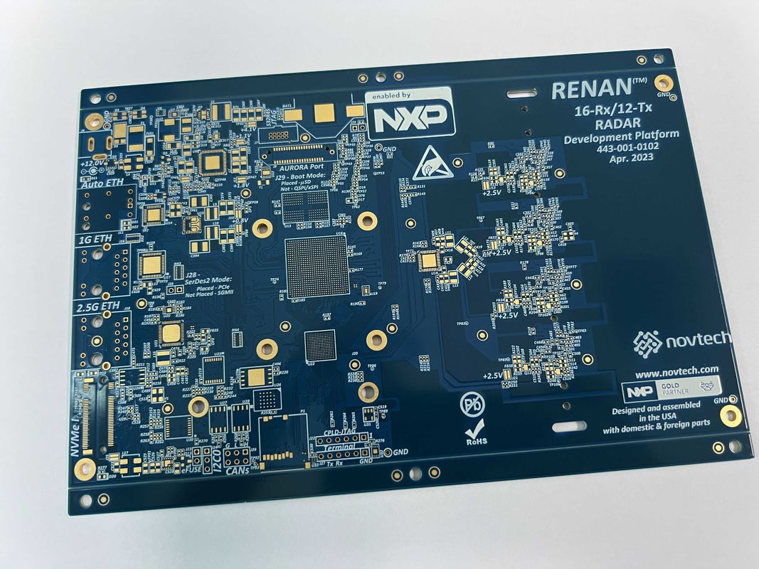 고도의 HDI PCB 보드와 실명 및 묻힌 비아 100%E 테스트 몰입 표면