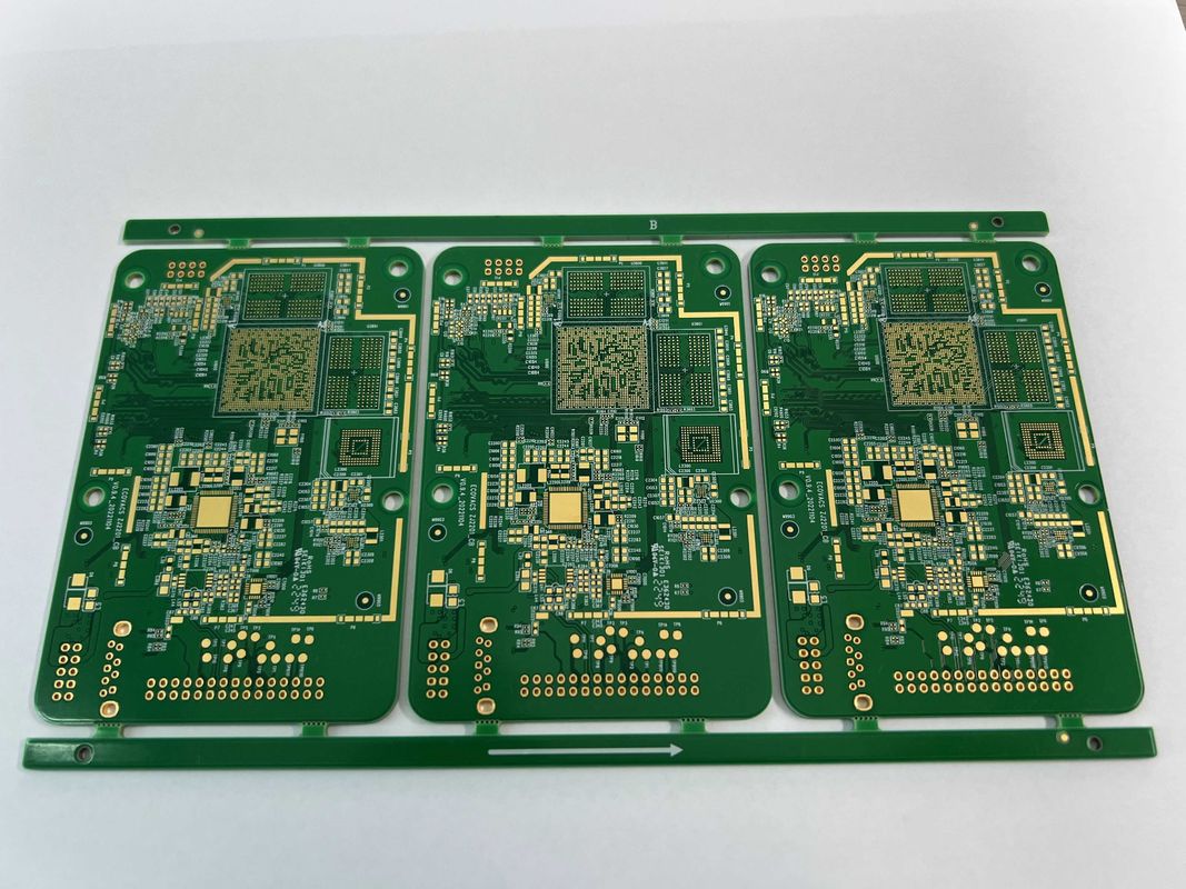 금 손가락 다층 PCB 보드 HASL 표면과 0.2mm 미니 구멍 크기