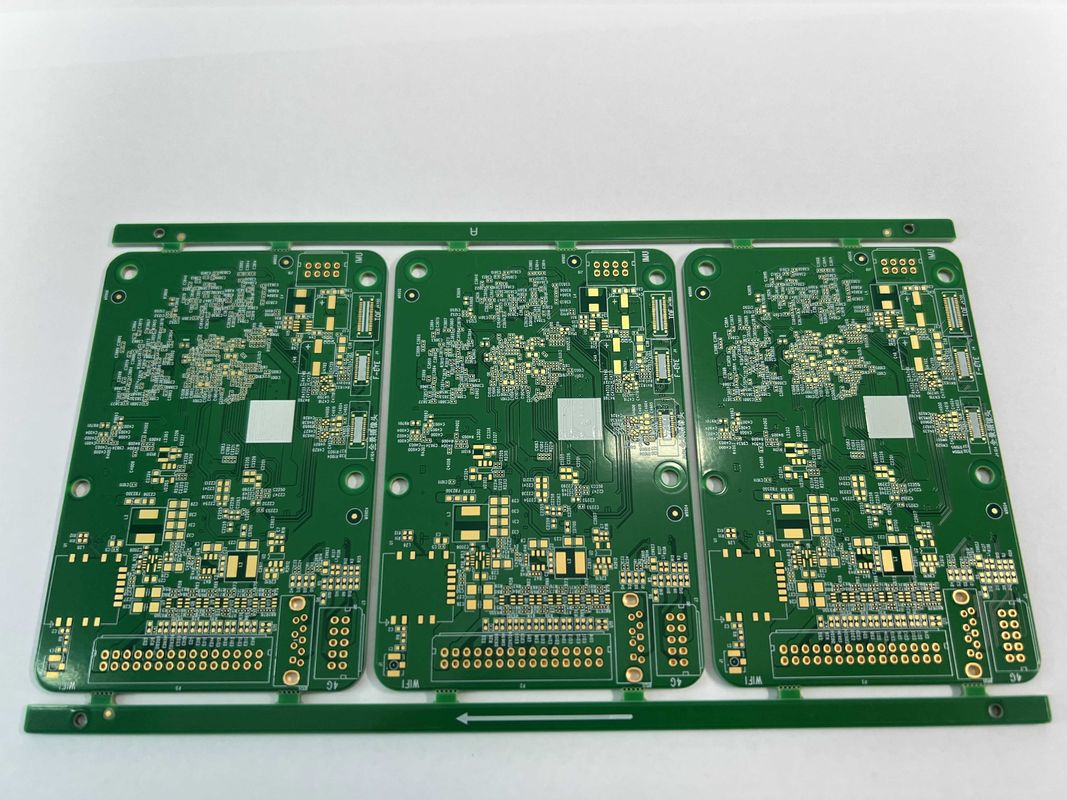 금 손가락 다층 회로 보드 0.2mm 미니 구멍 크기 및 OSP 표면