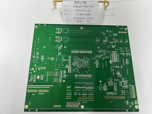 6-32 레이어 HDI PCB 0.25mm BGA 및 램프 소켓에 대한 반 구멍 20 레이어 Tuc TU-933 고속 PCB 제조
