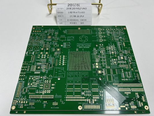 20 층 PCB 보드 다중 그룹 저항 제어 VIPPO 아래 페이스트 TU-933